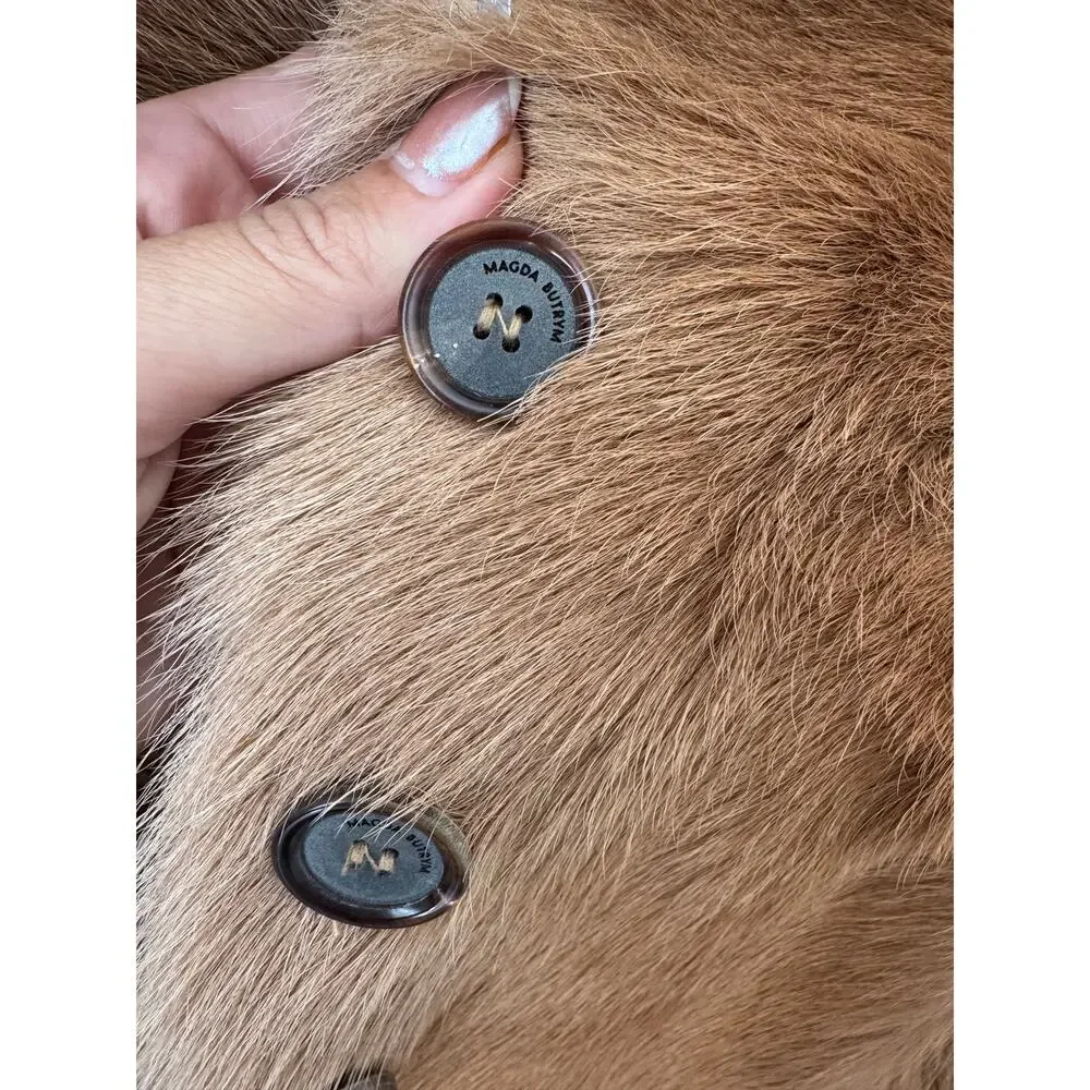 Magda Butrym Hourglass Fur-effect Blazer